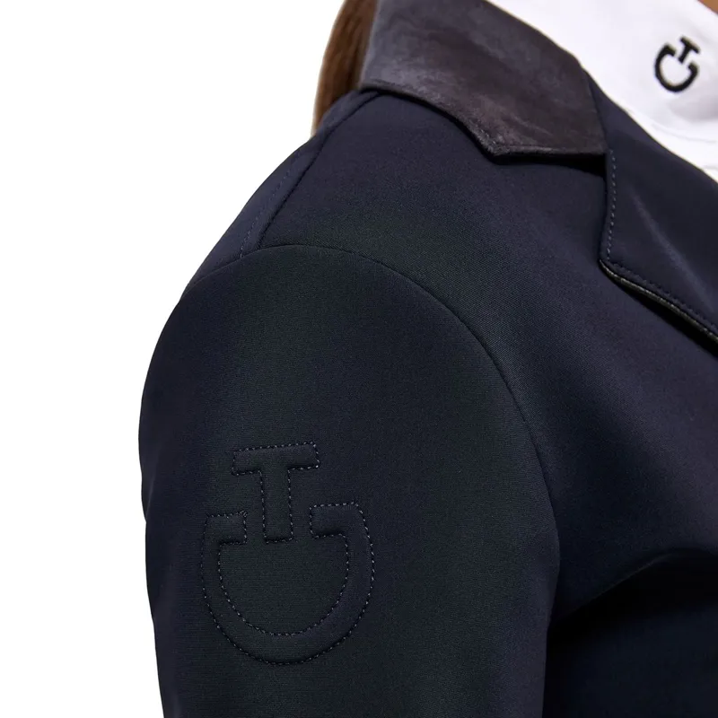 Cavalleria Toscana Junior Girls Show Jacket - Navy-1