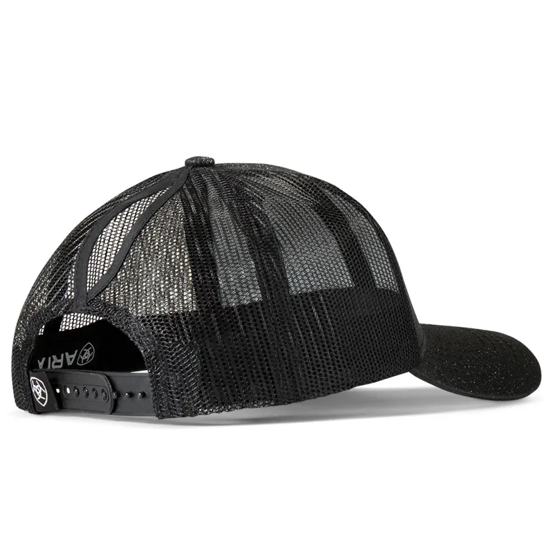 Ariat Messy Bun Glitter Women's Cap - Black-1