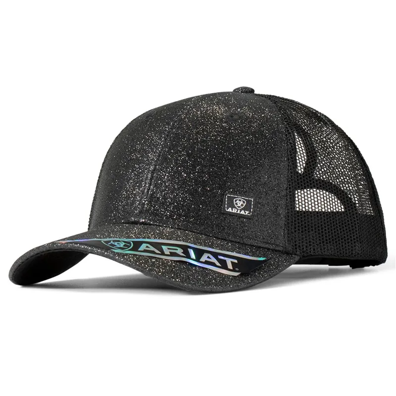 Ariat Messy Bun Glitter Women's Cap - Black