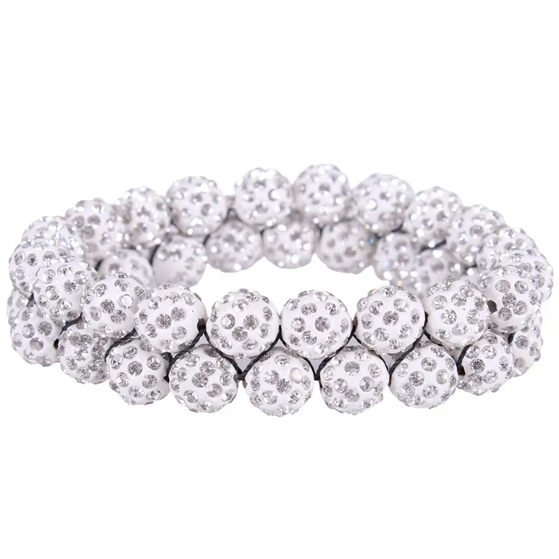 QHP Gloss Hair Scrunchie - White