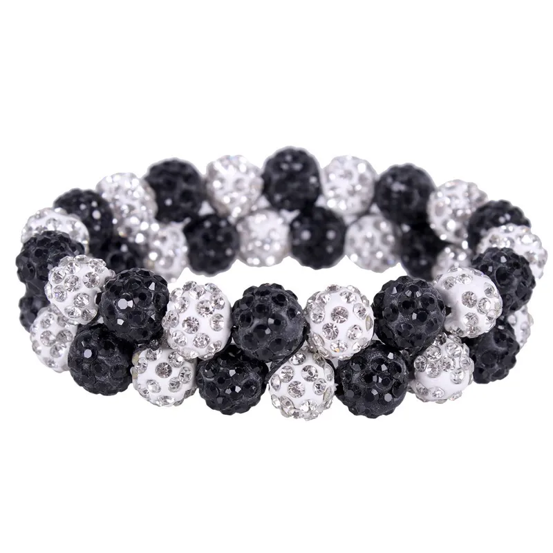 QHP Gloss Hair Scrunchie - White/Black