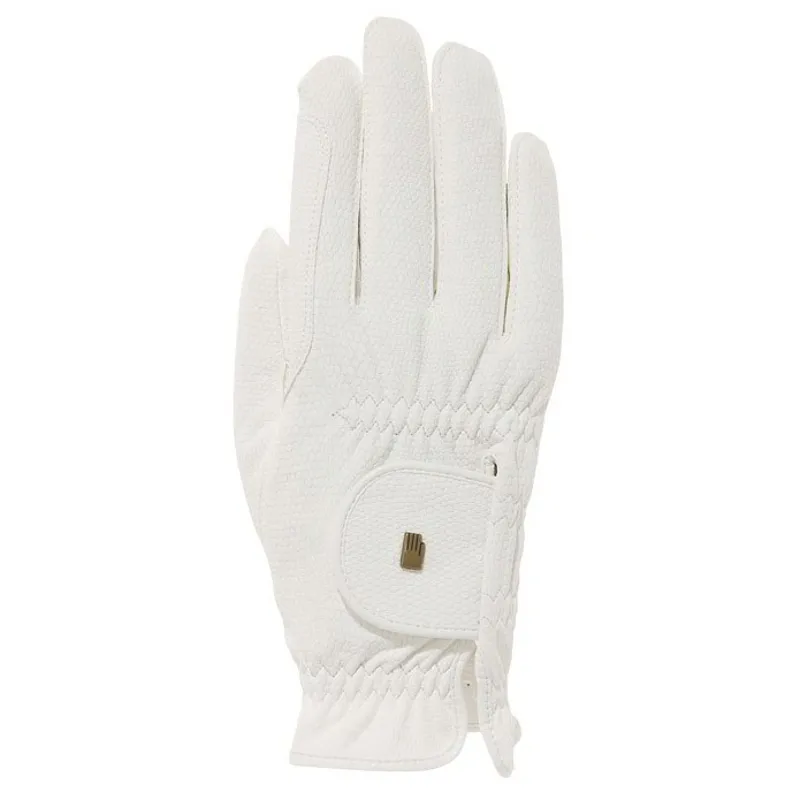 Roeckl Chester Roeck-Grip Kids Riding Gloves - White-1