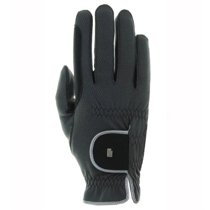 Roeckl Malta Winter Riding Gloves - Anthracite/Silver