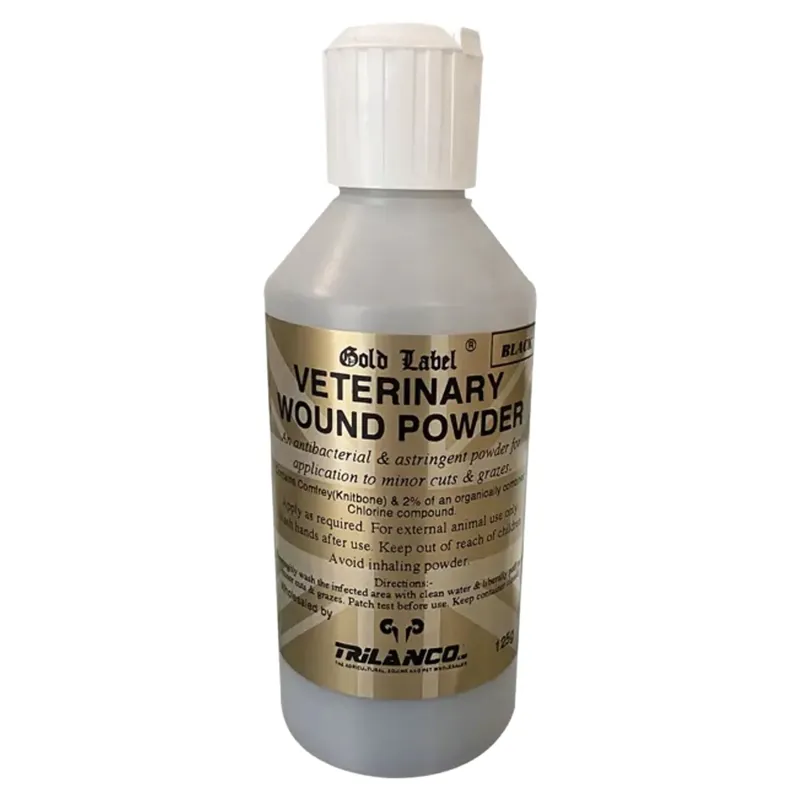 Gold Label Veterinary Wound Powder - Black