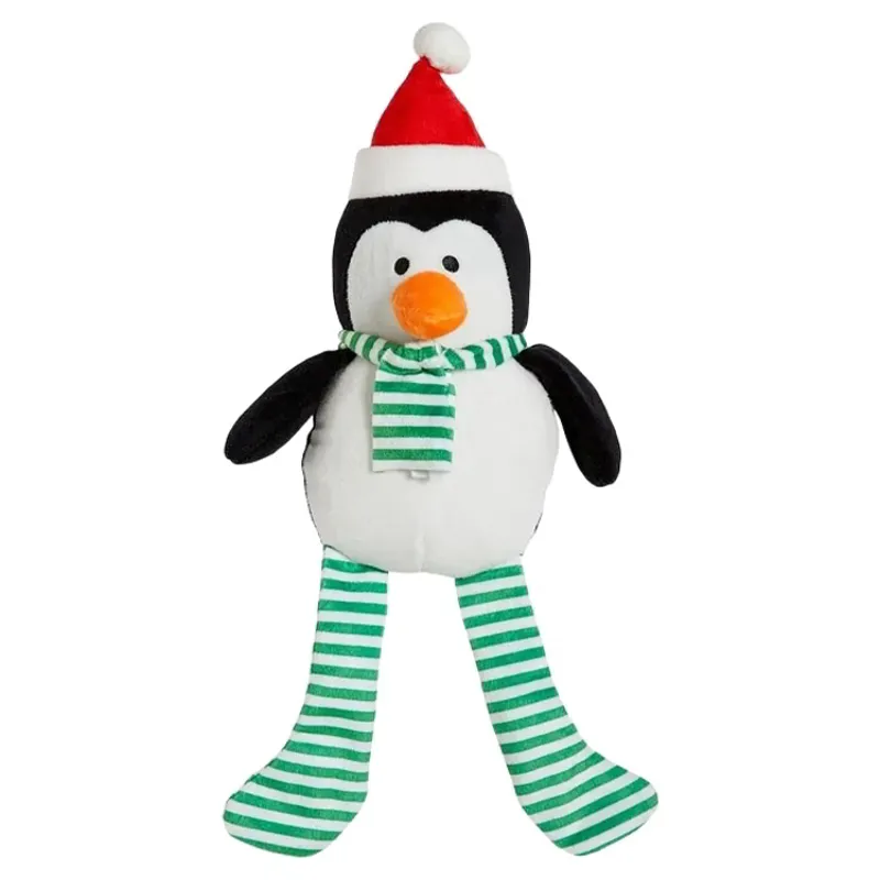 Good Boy Crinkle Legs Christmas Penguin Dog Toy
