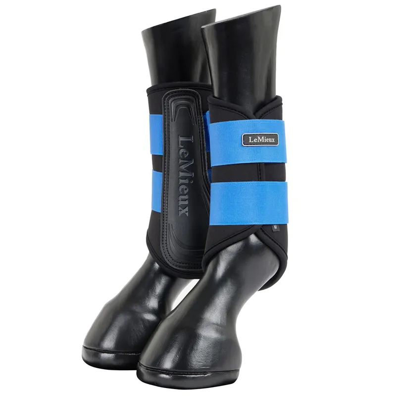 LeMieux Grafter Brushing Boots - Benetton Blue-3