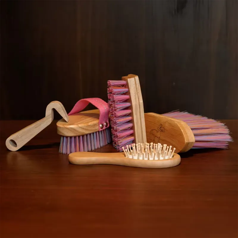 Grooming Deluxe Sammy Junior Brush Bag Set - Old Rose-1