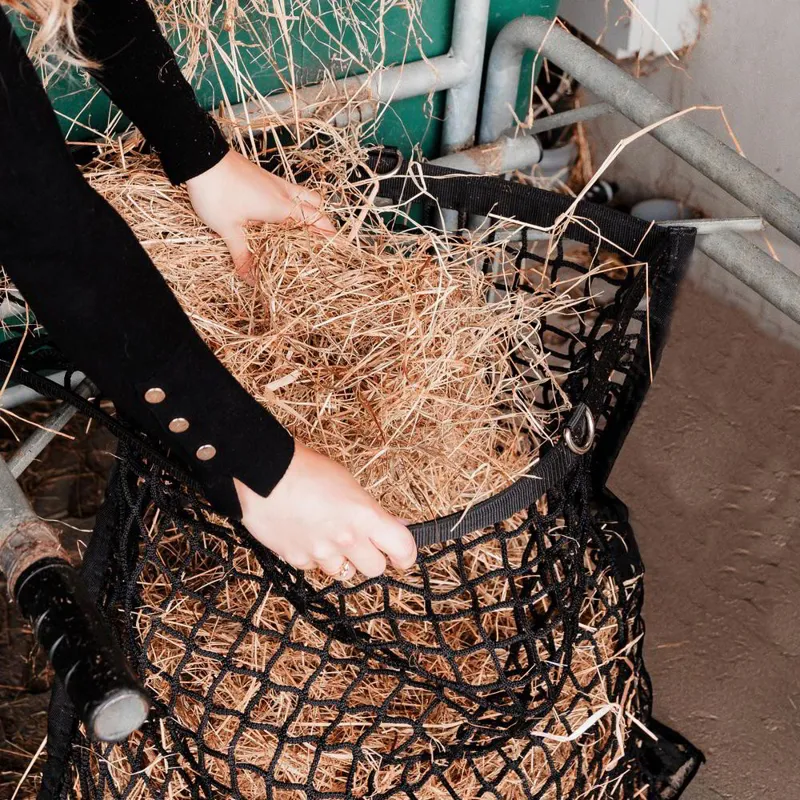 Grooming Deluxe Square Easy Fill Hay Net - Black-3