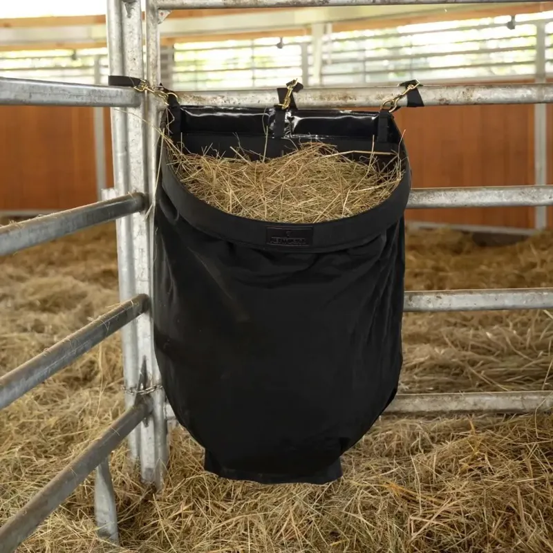 Grooming Deluxe Straight Hay Bag - Black-1