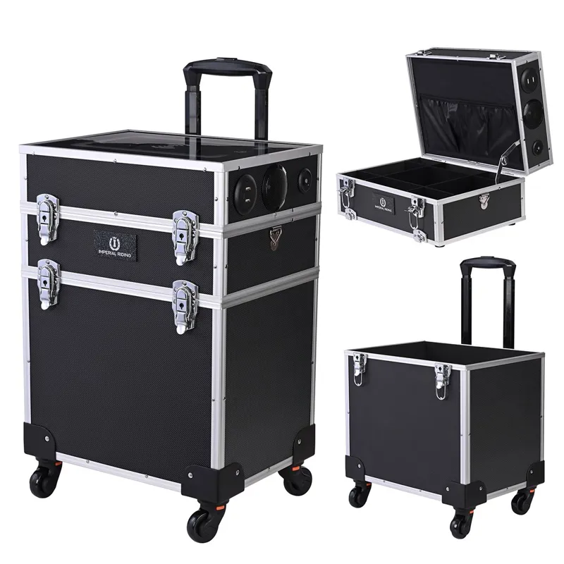 Imperial Riding Disco Grooming Box with Speaker - Black