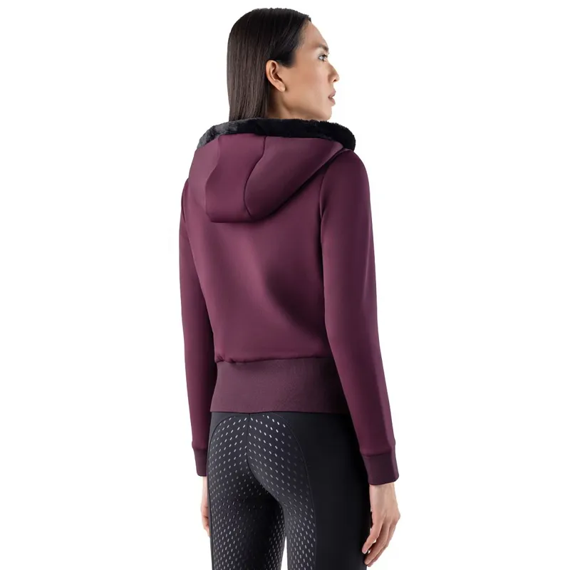 Equiline Gur Women's Zip-Up Hoodie - Amaranto-1