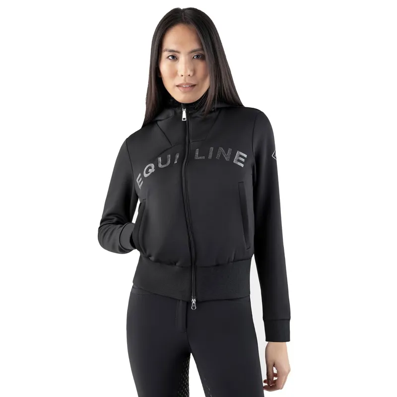 Equiline Gur Womens Zip Up Hoodie - Black