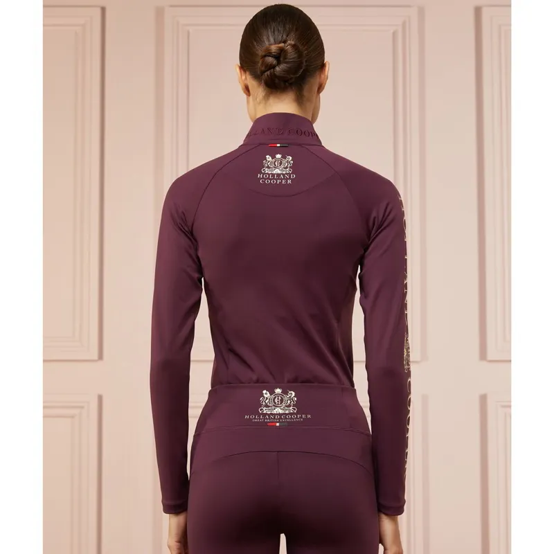 Holland Cooper Long Sleeve Ladies Base Layer - Mulberry-1