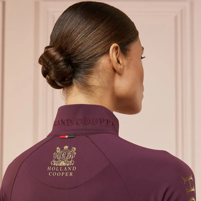 Holland Cooper Long Sleeve Ladies Base Layer - Mulberry-8