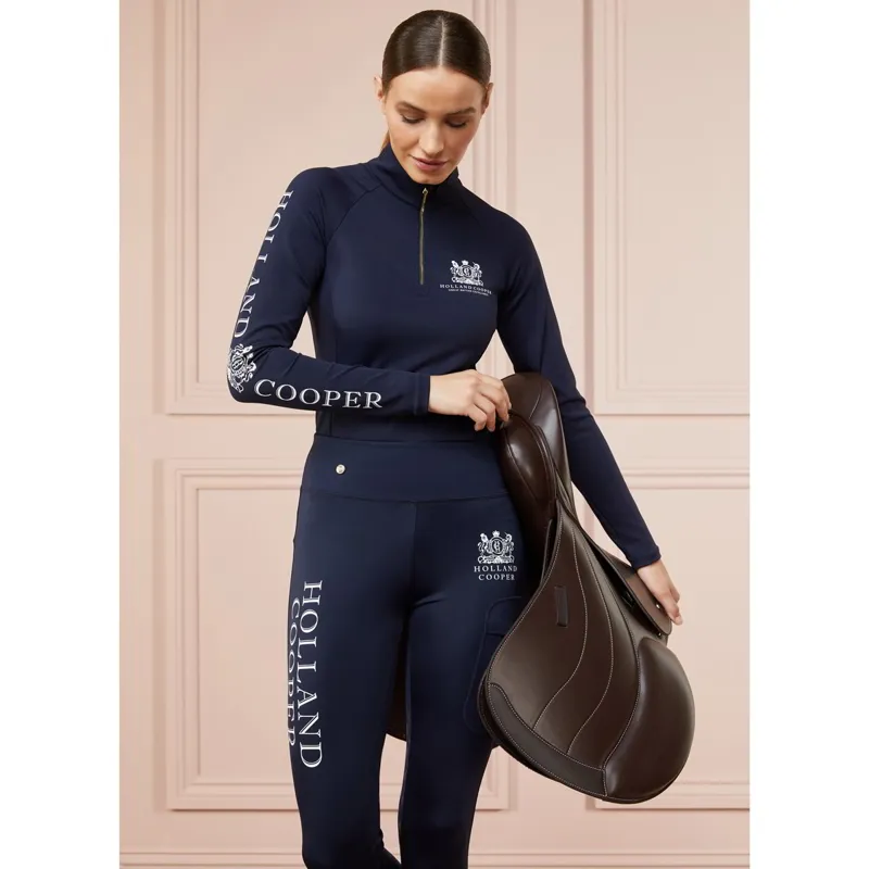 Holland Cooper Long Sleeve Women's Base Layer - Ink Navy-2