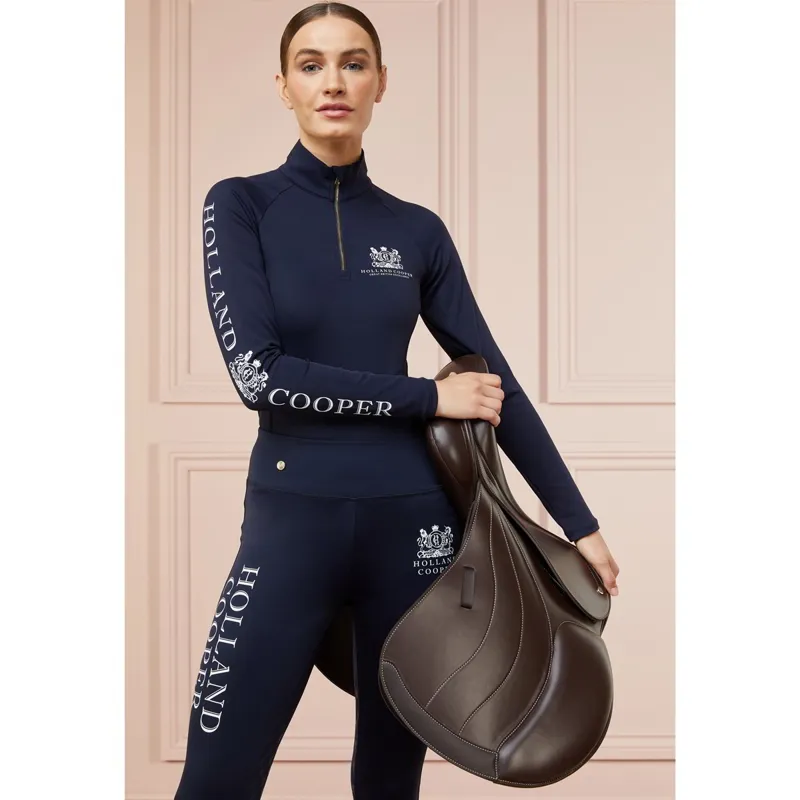 Holland Cooper Long Sleeve Women's Base Layer - Ink Navy-3