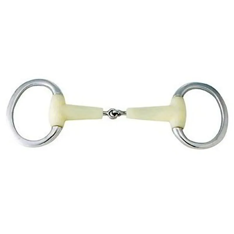 Happy Mouth HB2935 Jointed Flat Ring Eggbutt Bit