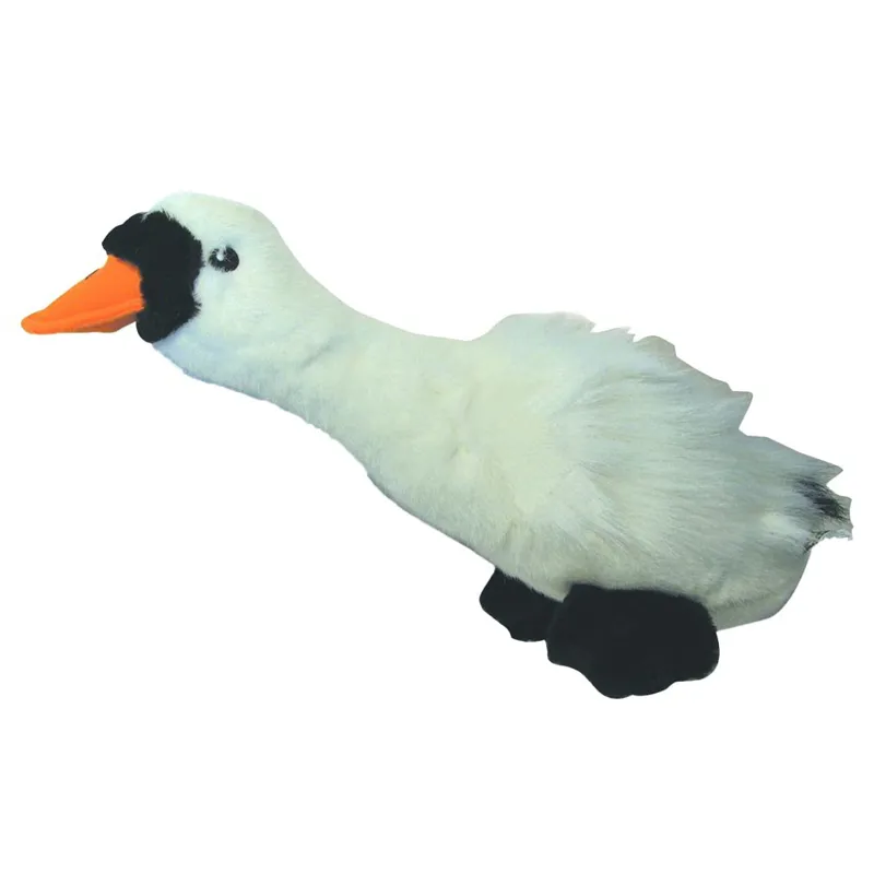 Happy Pet Migrator Swan Plush Dog Toy