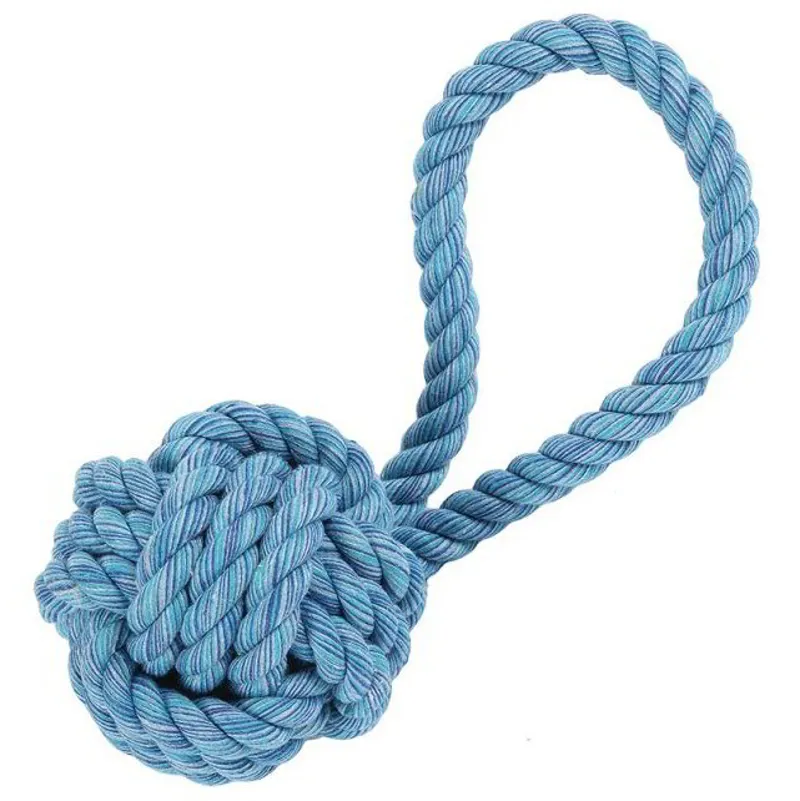 Happy Pet Nuts For Knots Ball Tugger Dog Toy - Blue-1