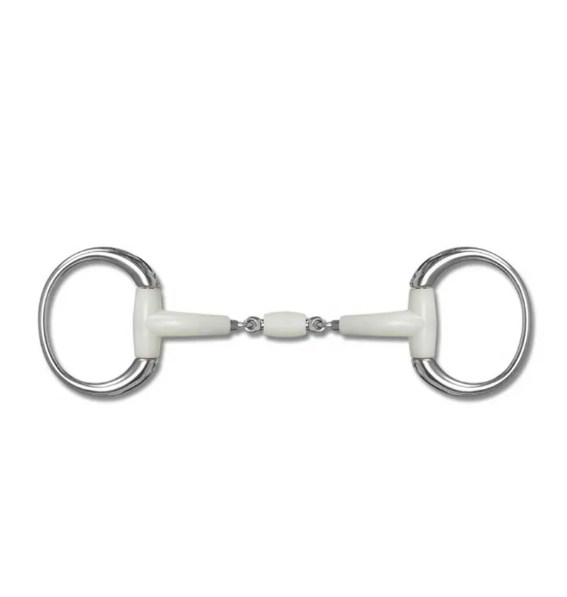 Happy Mouth Contour Eggbutt Double Jointed Bit With Roller-1