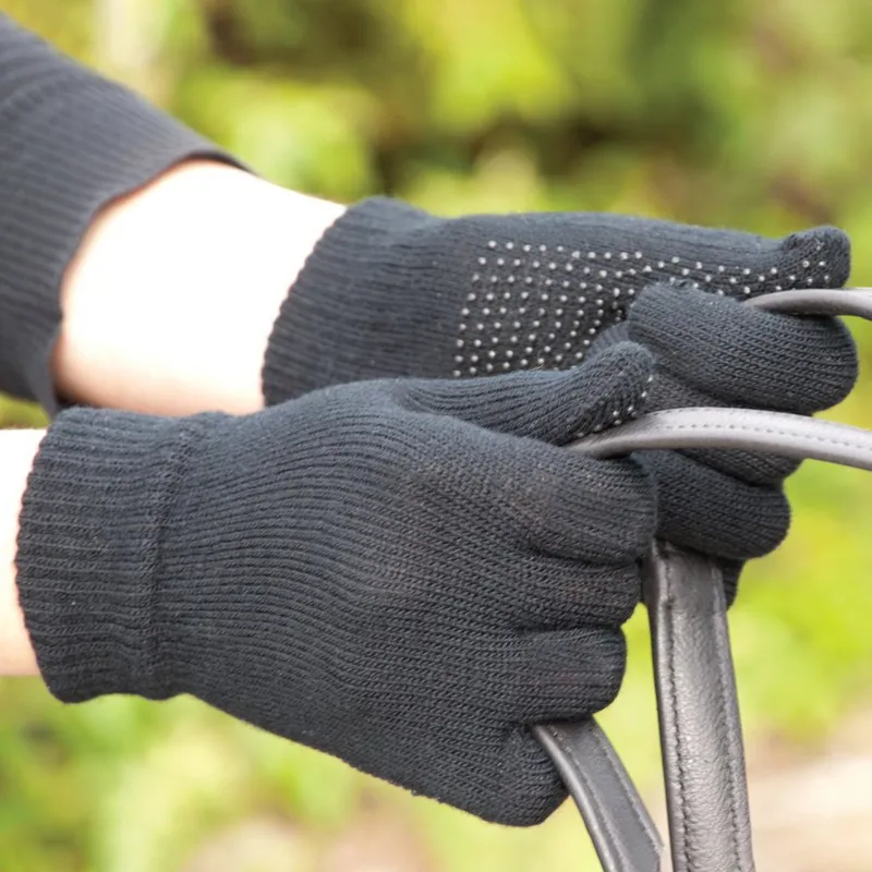 Harlequin Magic Junior Riding Gloves - Black-1