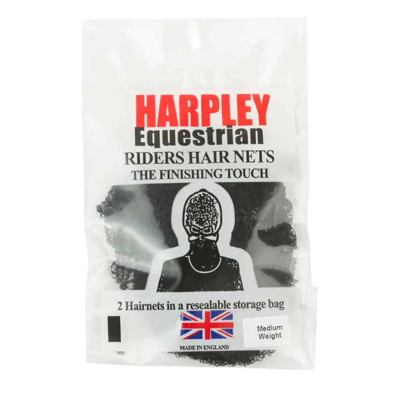 Harpley Equestrian Hairnet 2 Pack Black-1