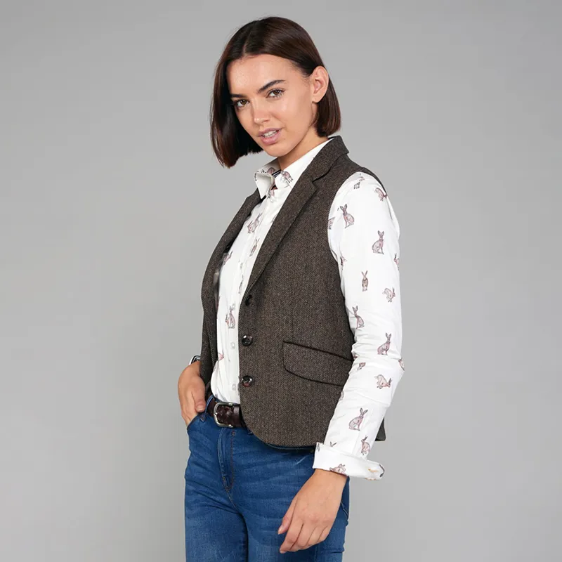 Toggi Harrow Ladies Vest - Russet Tweed-2