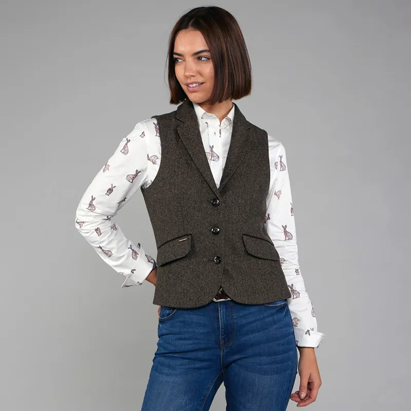Toggi Harrow Ladies Vest - Russet Tweed-1