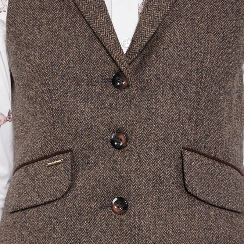 Toggi Harrow Ladies Vest - Russet Tweed-8