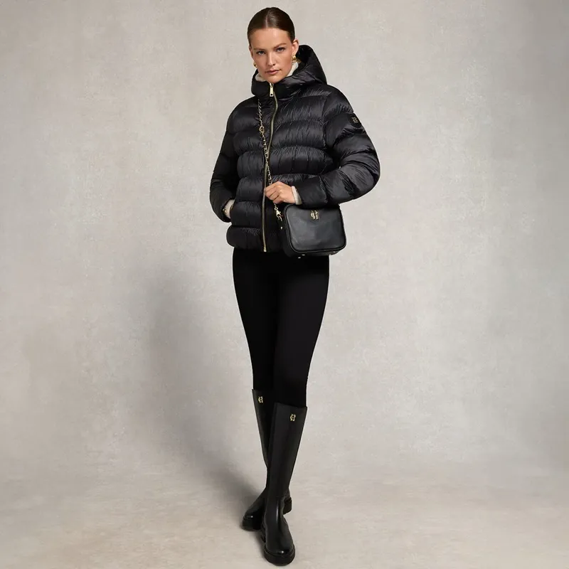 Holland Cooper Harrow Padded Women's Jacket - Deep Black-5