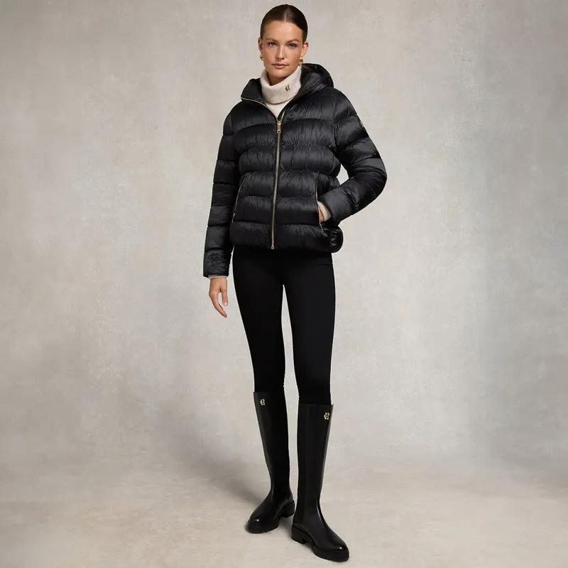 Holland Cooper Harrow Padded Women's Jacket - Deep Black-3