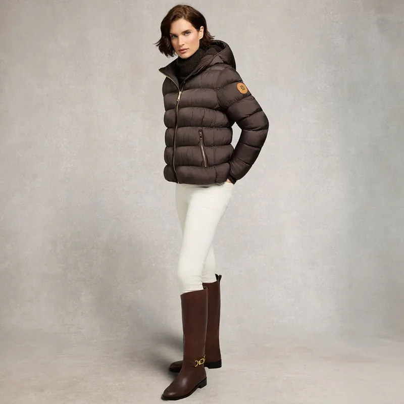 Holland Cooper Harrow Padded Womens Jacket - Chocolate-7