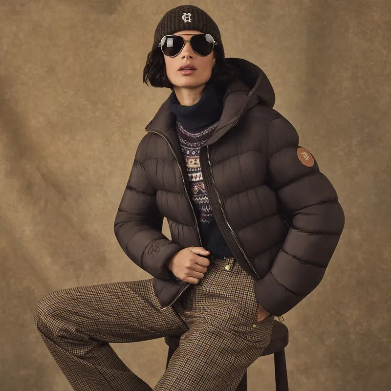 Holland Cooper Harrow Padded Womens Jacket - Chocolate-4