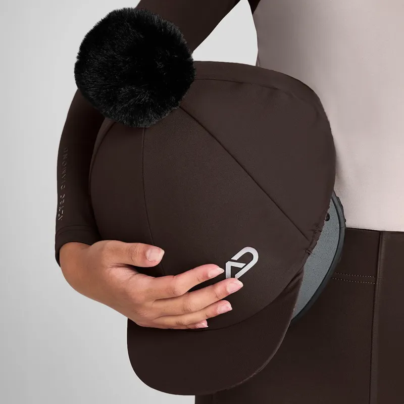 Aztec Diamond Young Rider Helmet Cover - Mocha-2