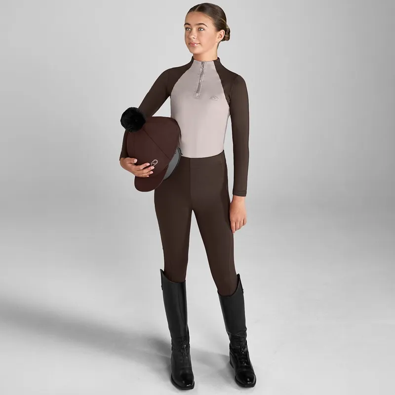 Aztec Diamond Young Rider Helmet Cover - Mocha-1