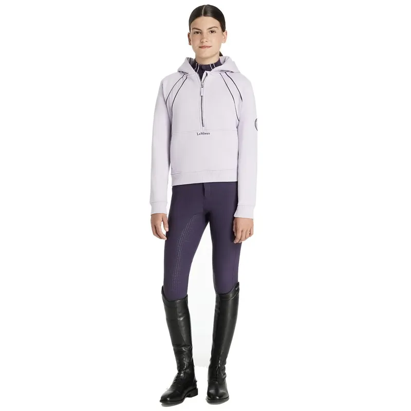 LeMieux Young Rider Hettie Half Zip Hoodie - Lilac-5