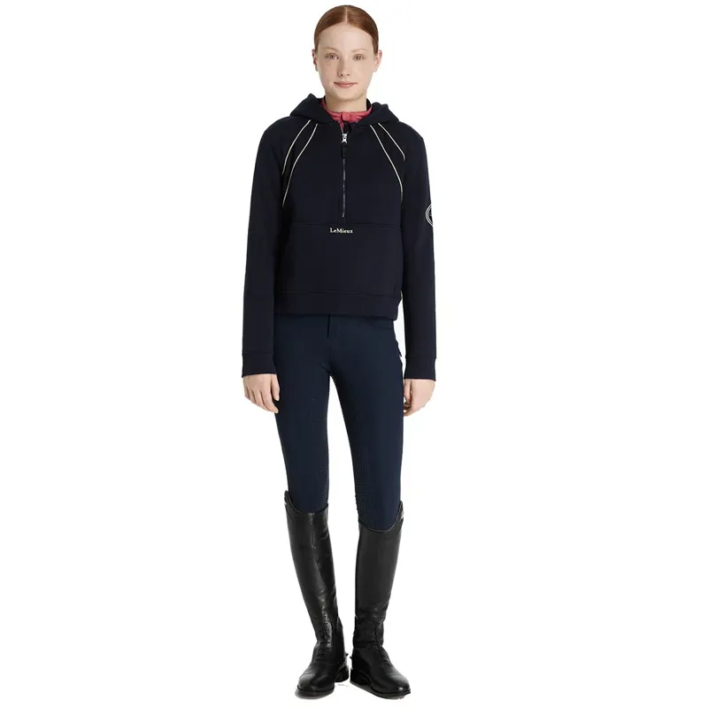 LeMieux Young Rider Hettie Half Zip Hoodie - Navy-1