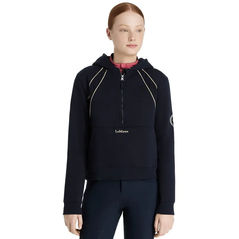 LeMieux Young Rider Hettie Half Zip Hoodie - Navy