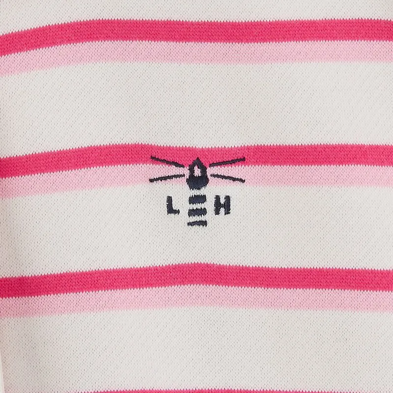 Lighthouse Haven Women's Sweater - Pink Stripe-4