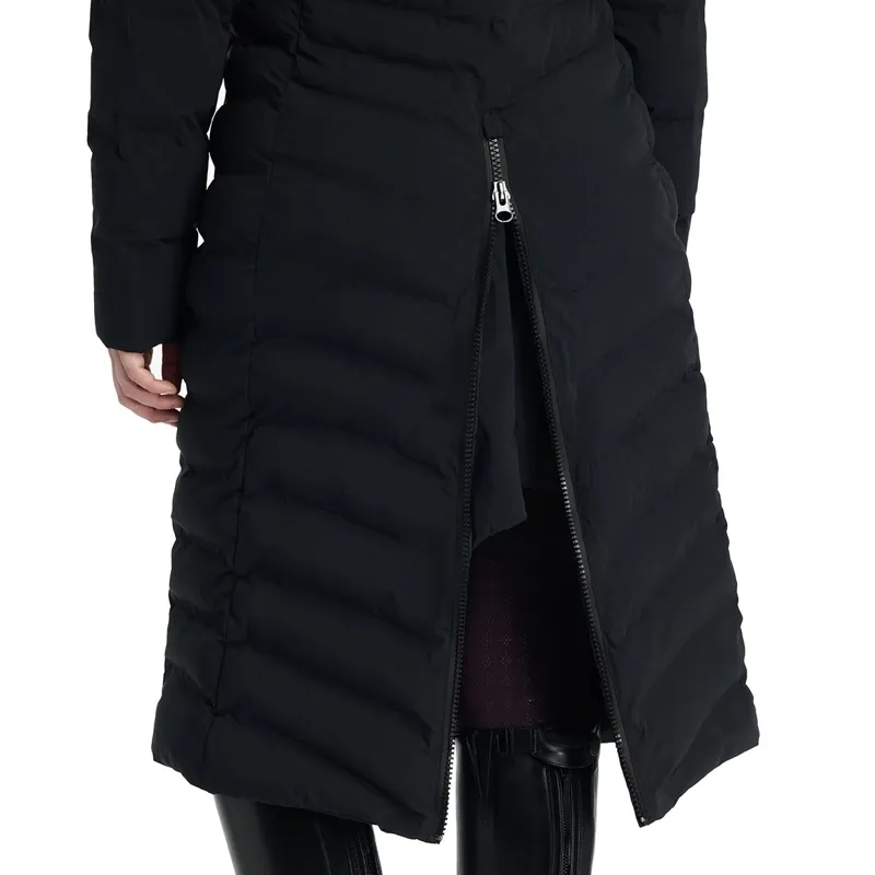 LeMieux Hayley Women's Water Resistant Long Line Puffer Jacket - Black-7