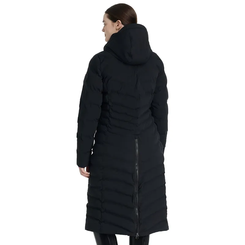 LeMieux Hayley Women's Water Resistant Long Line Puffer Jacket - Black-5