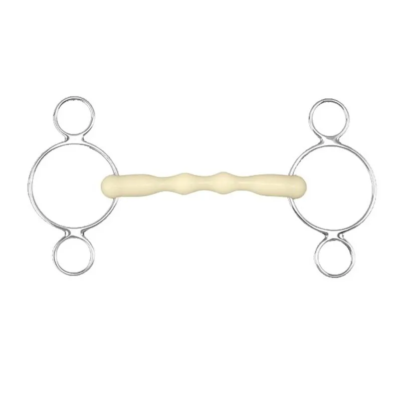 Happy Mouth HB2455 Mullen Continental 2 Ring Dutch Gag Bit-1