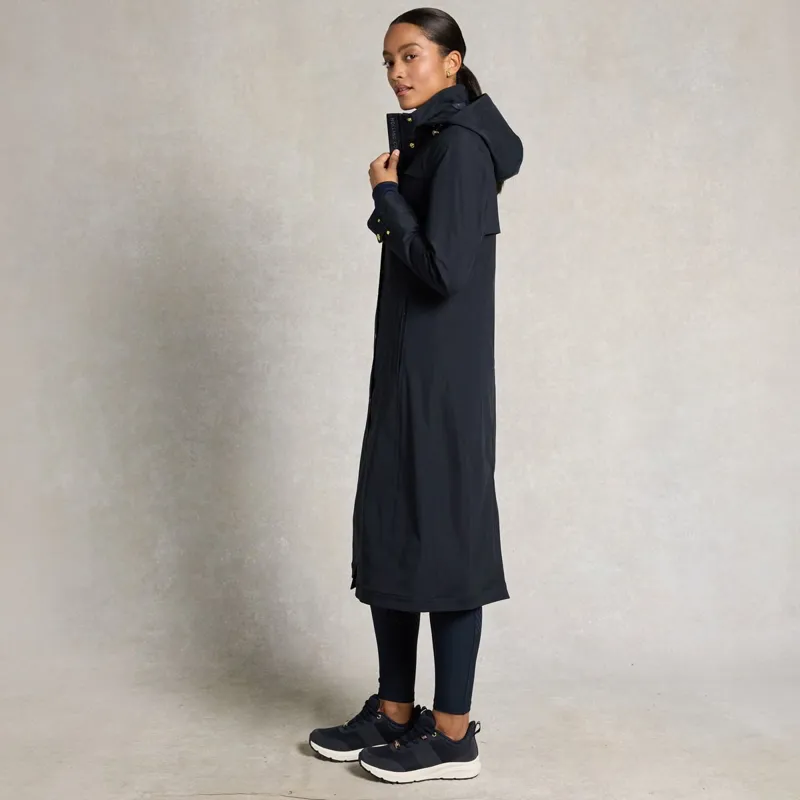 Holland Cooper Folgate Women's Long Waterproof Riding Coat - Ink Navy-3