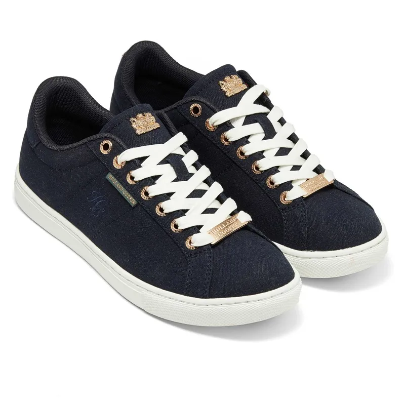 Holland Cooper Chelsea Ladies Court Sneakers - Ink Navy