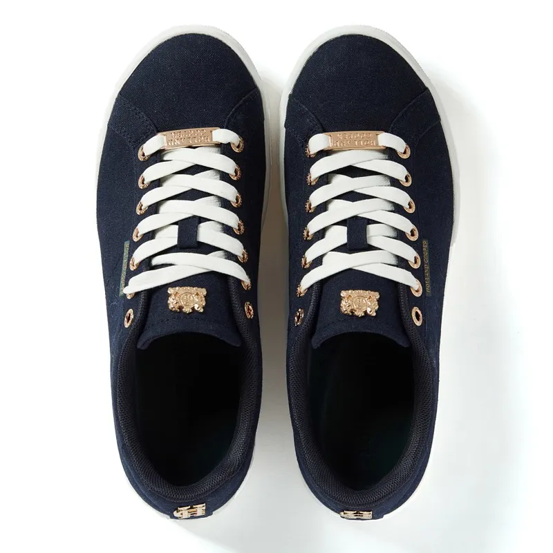 Holland Cooper Chelsea Ladies Court Sneakers - Ink Navy-3