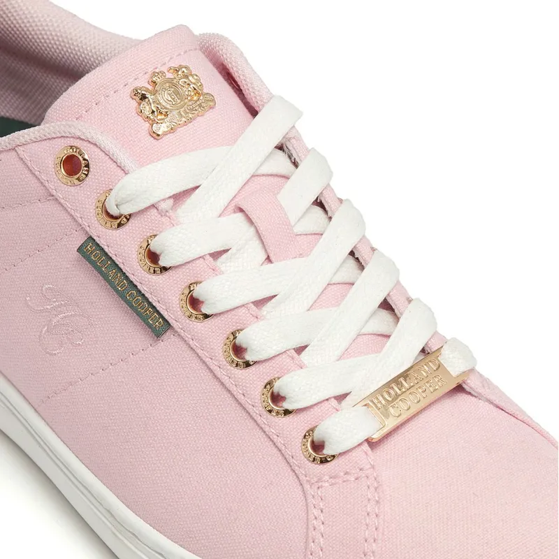 Holland Cooper Chelsea Ladies Court Sneakers - Soft Pink-2