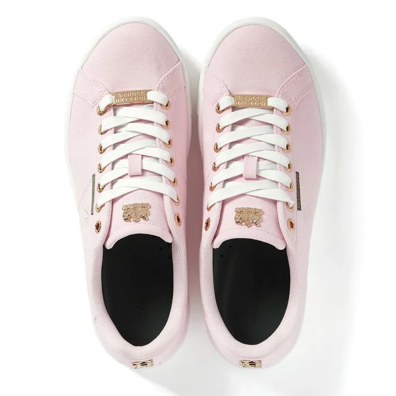 Holland Cooper Chelsea Ladies Court Sneakers - Soft Pink-3