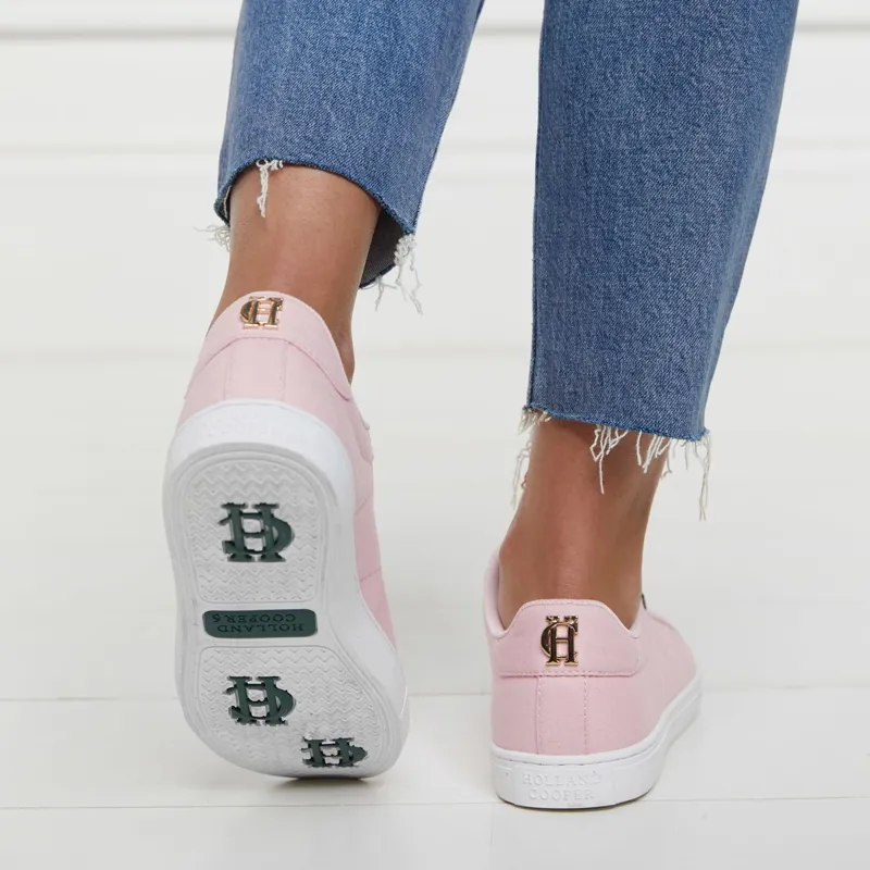 Holland Cooper Chelsea Ladies Court Sneakers - Soft Pink-5