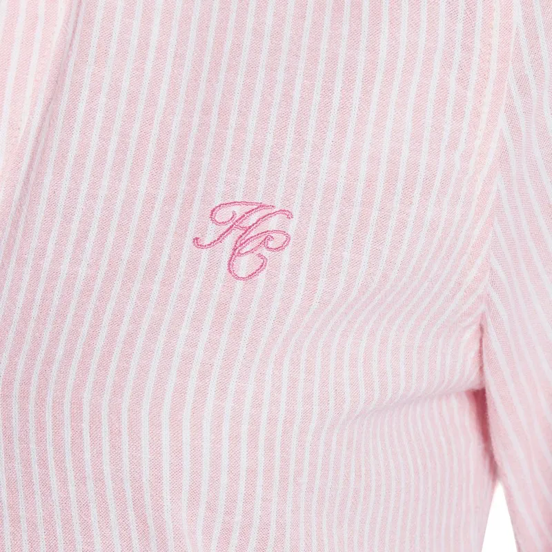 Holland Cooper Classic V-Neck Ladies Blouse - Pink Stripe-4