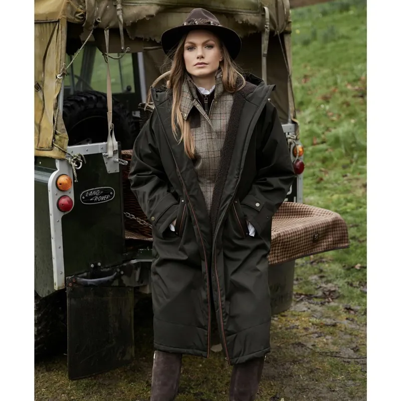 Holland Cooper One Size Waterproof Women's Country Coat - Khaki-7